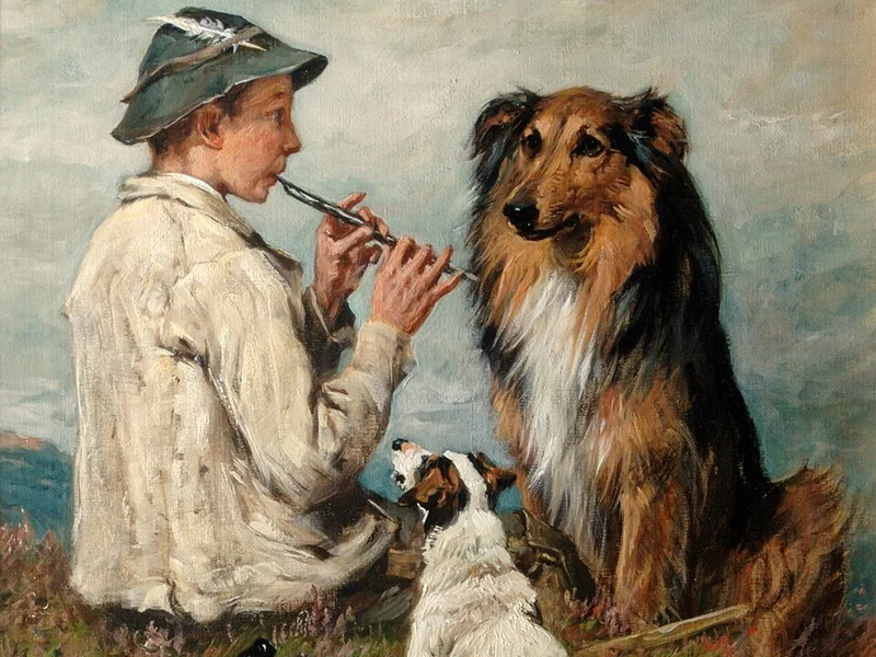 1844-John Emms - Pastore e cani - Galleria d'arte della città di Southampton